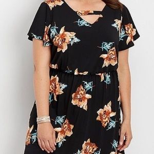 Fall floral Maurices dress
